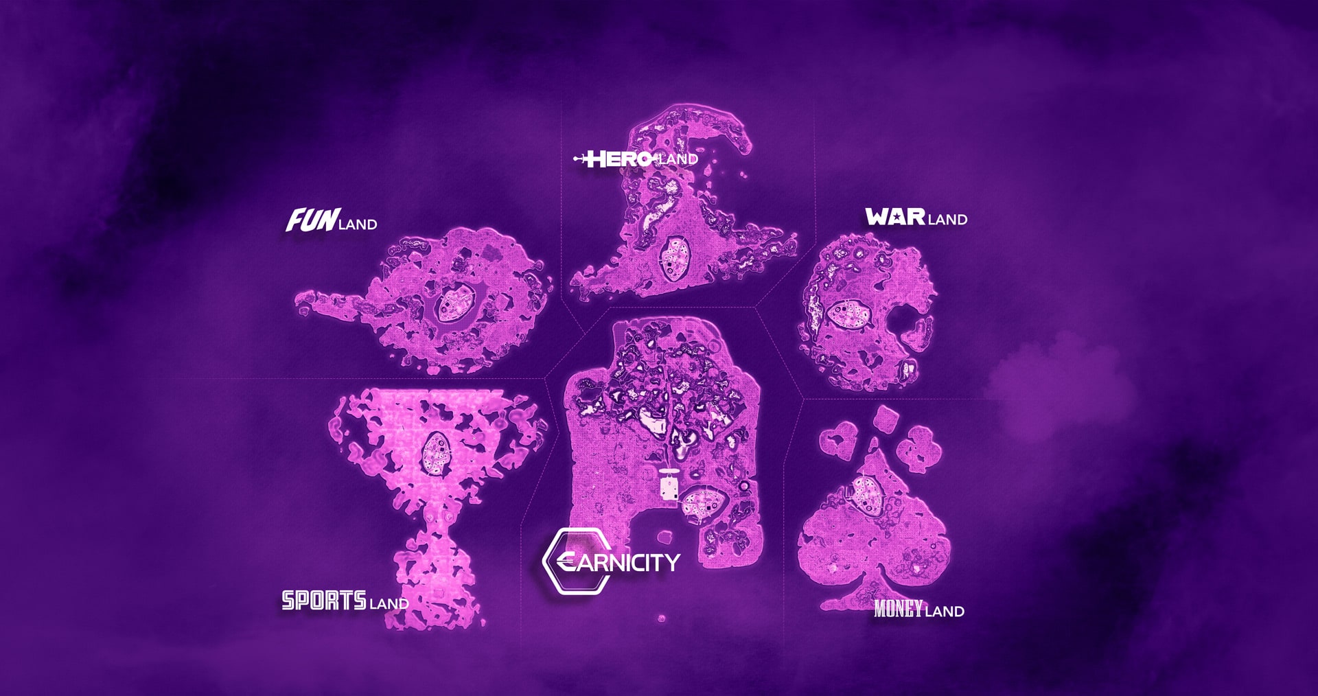 Earniverse world map